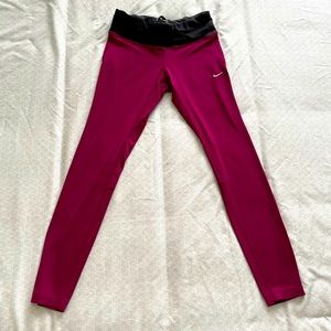 Nike Dri Fit Epic Running Tights Berry XS